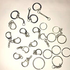 FOR JACKIE Silver tone Key Chains for creating Jewelry Making